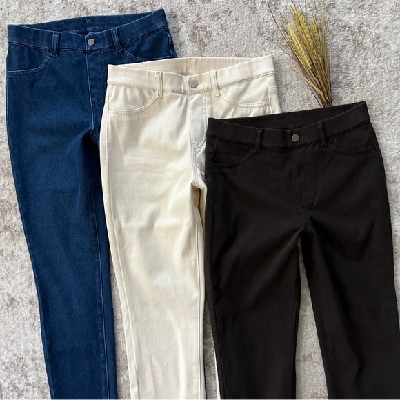 Uniqlo stretch denim pull-on pants - Picture 6 of 12